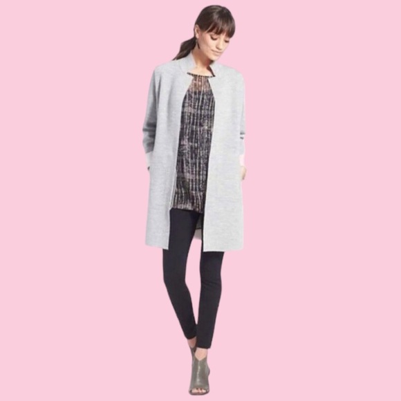 Eileen Fisher Ink Ankle Booties 7 VINTAGE Gray Pebbled Leather Zip Back NIB - Picture 13 of 16